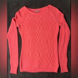 Gap Pink Cable Knit‎ Wool Sweater